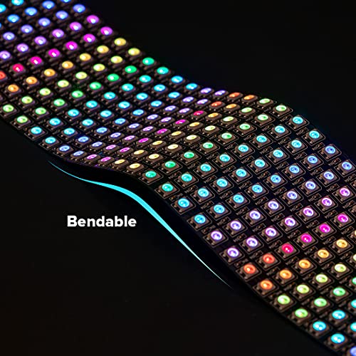 SEZO LED Matrix WS2812B RGB 5050SMD 8x32 256 Pixels Digital Flexible Individually Addressable Screen for Arduino LED Programmed Screen Image Full Color Lighting DC5V - Image 3