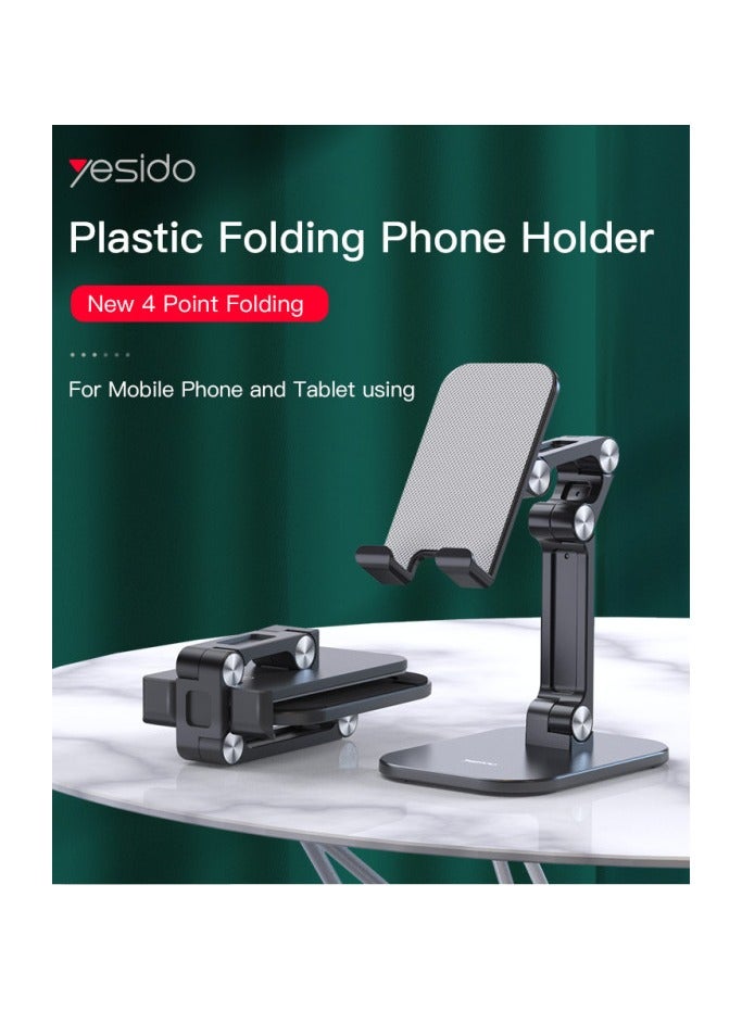 double folding free rotation support mobile phone and 7.9 inch tablet (C104),Black