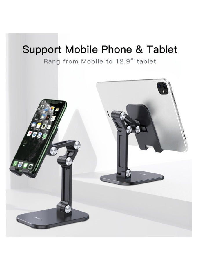 double folding free rotation support mobile phone and 7.9 inch tablet (C104),Black