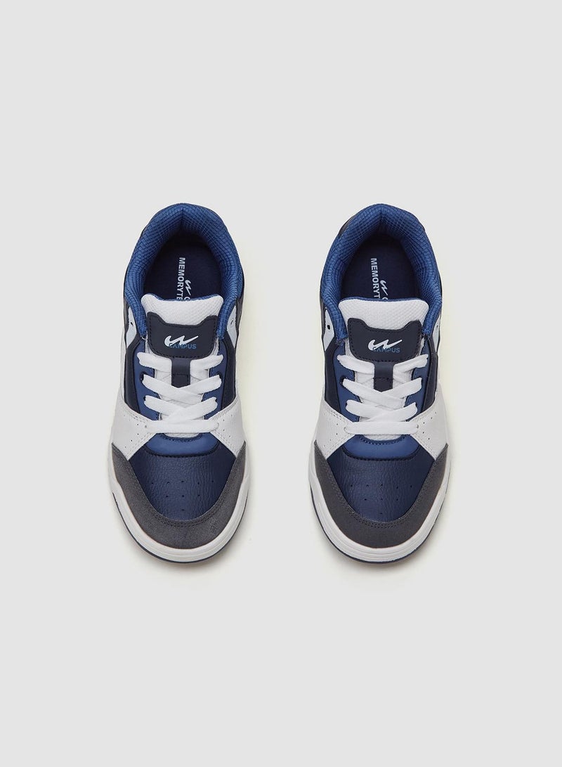 Campus أحذية رياضية للأطفال قصيرة باللونين الأبيض والأسود - Image 4