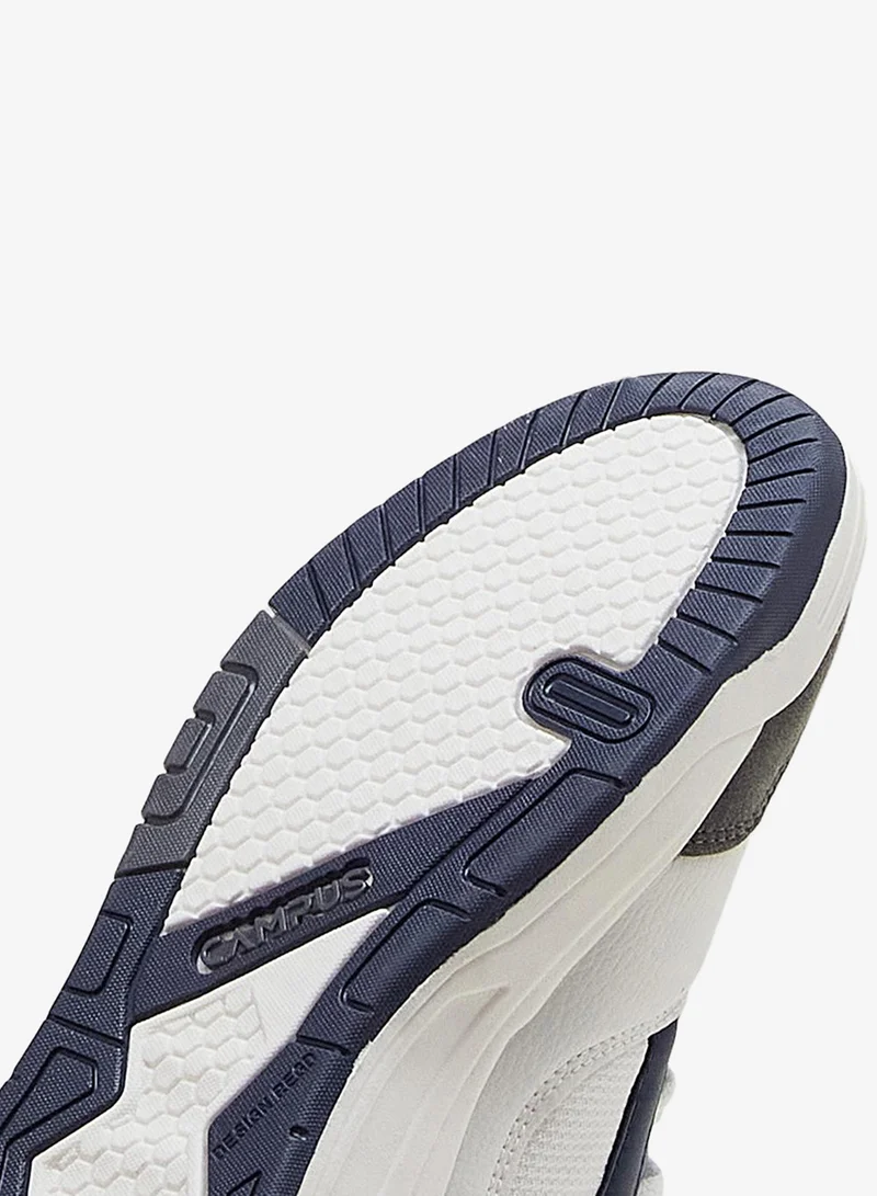 CAMPUS Wht/R.Slate Kids White and Blue Low-Top Sneakers - Durable, Trendy & Ready Shoes for Every Little Adventure  | Best Price UAE
