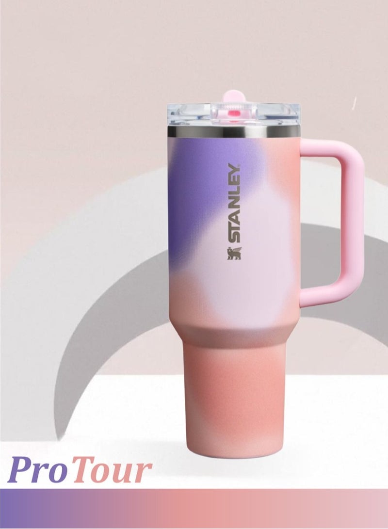 Stanley Quencher ProTour Flip Straw Tumbler with Leakproof  Lid 40 OZ, Double-wall Vacuum Insulation, Built-In Straw, Cupholder Compatible for Car, Travel, BPA-Free - Image 1