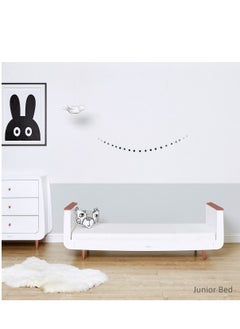 Snuz Snuz Snuzkot Skandi Cot Bed For Infant And Baby, Modern And Minimal Style , Easly Convert To Toddler Bed , Made of Sustainably Sourced Wood , From 0 To 10 Years , Dimensions W72 X L133Cm X H89Cm - Rose Gold  - Image 5