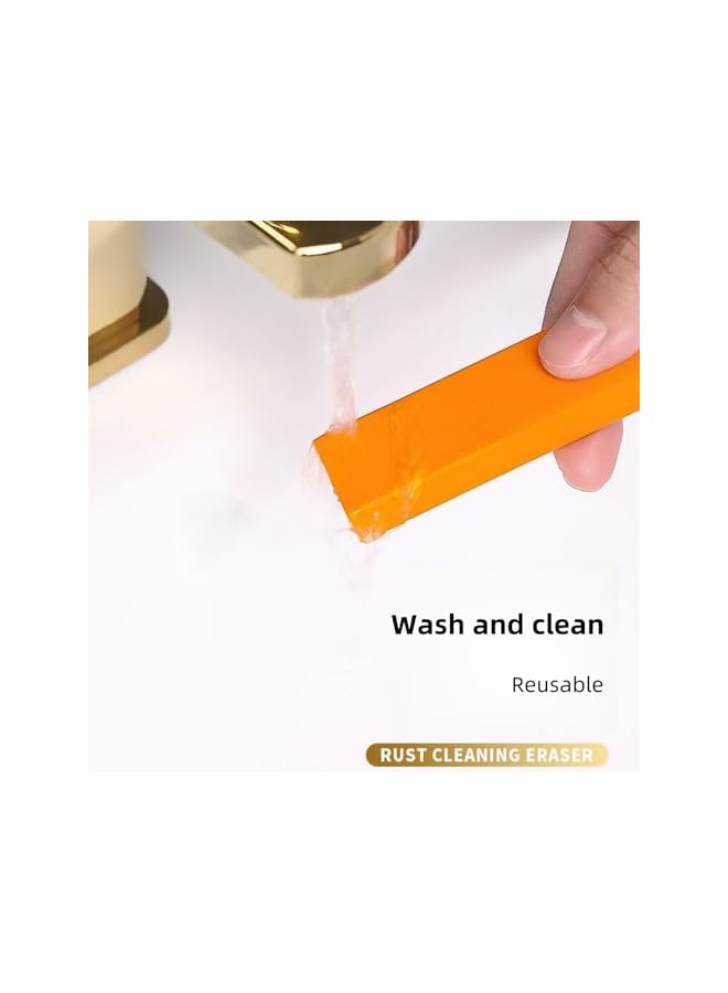 promass Water Scale Cleaning Brush 2-Piece Set, Eraser Scouring Stainless Steel Faucet Descaling Cleaning Kitchen Tool Pot Brush, Remove Scale & Grime, Keep Your Entire Kitchen Shining & Hygienic - Image 3