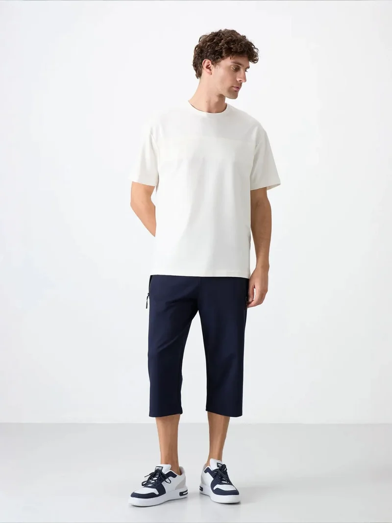 Tommylife Maya Blue TOMMY Men's Cotton Blend Shorts for Men | Best Price UAE