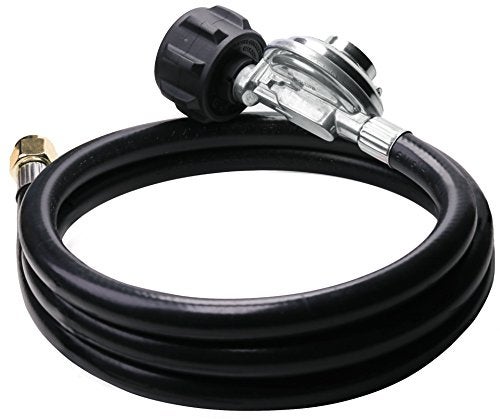 DOZYANT 5 Feet Universal QCC1 Low Pressure Propane Regulator Grill Replacement with 5 FT Hose for Most LP Gas Grill, Heater and Fire Pit Table, 3/8 inch Female Flare Nut - Image 4