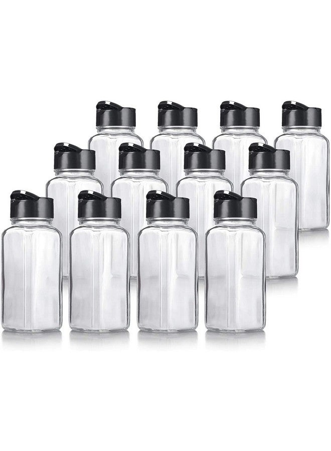 WHISKET - 120 Ml Each Bottle| Spice Jar with Black Sifter Two Sided Sifter Cap, Small Seasoning Bottles for Masala,Salt,Herbs, Sugar, Pepper.(pack of 6) - Image 2