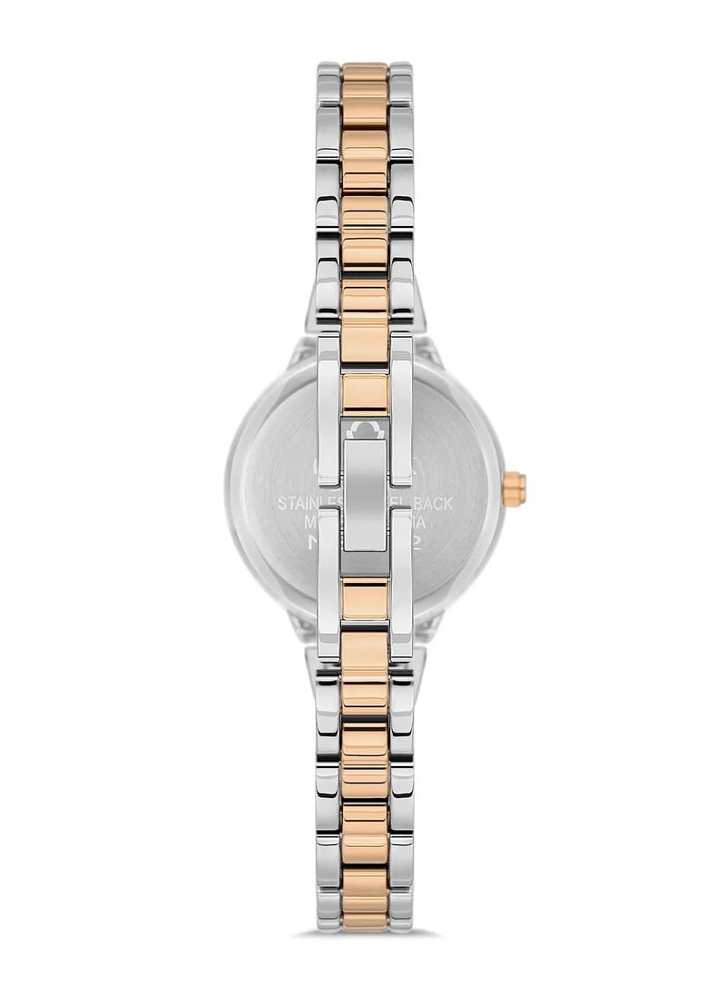 OMAX Omax Women's Luxury Wrist Watch, Watches for Women, Stainless Watches, Silver Steel Band, Black Round Dial, Waterproof Watch, 1 Year Warranty  - Image 3