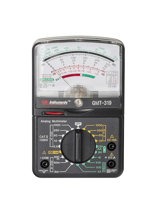 غاردنر بيندر جهاز اختبار متعدد القياسات GMT 319 Rj 45 وRj 11 7 وظيفة / 19 نطاق 1000 فولت أسود - Image 1