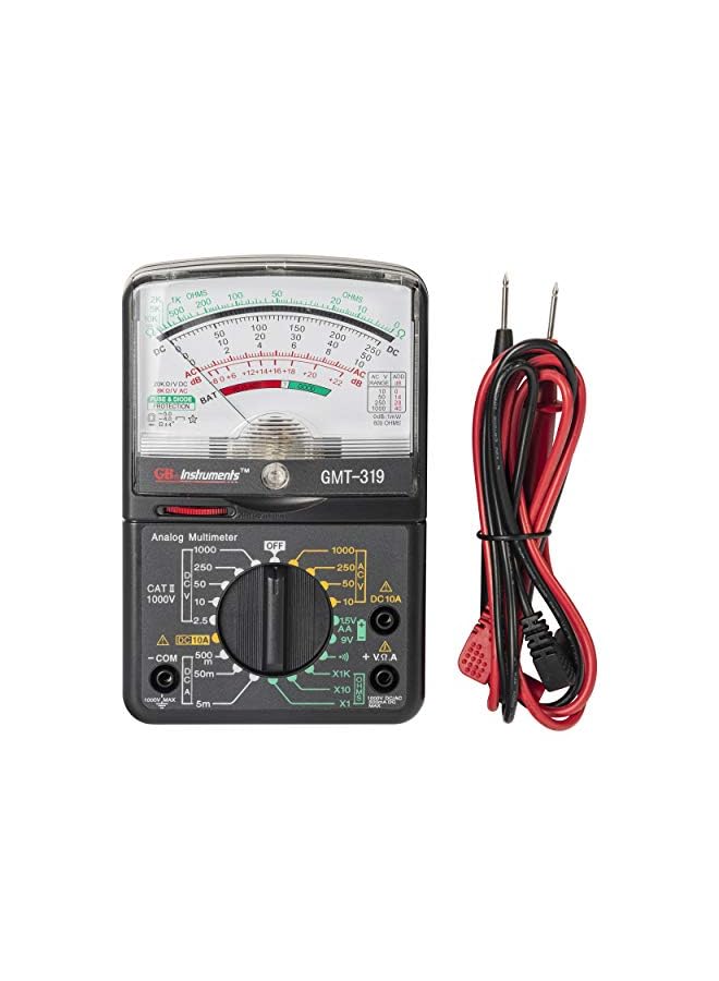 غاردنر بيندر جهاز اختبار متعدد القياسات GMT 319 Rj 45 وRj 11 7 وظيفة / 19 نطاق 1000 فولت أسود - Image 2