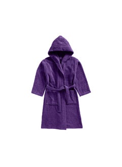 BYFT Daffodil (Purple) Premium 6 yr Kids Hooded Bathrobe Terry Cotton, Highly Absorbent and Quick dry, Hotel and Spa Quality Bathrobe for Boy and Girl-400 Gsm  - Image 5