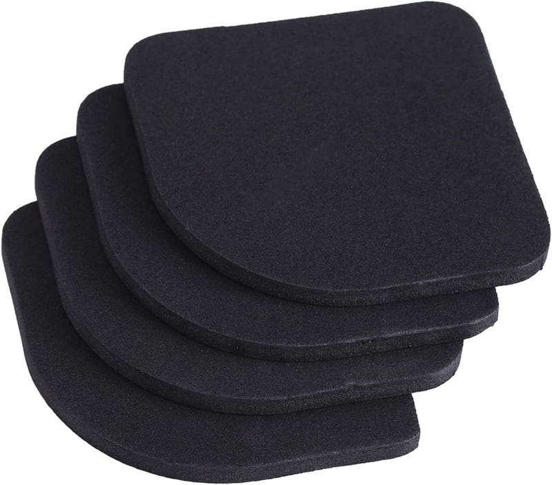 RoarCraft Anti-Vibration Washer Mat, Shock Absorbing Washer Pads, Non-Skid Protector Mat for Washing Machine Dryer Treadmill Compressor Furniture Table Size 7.7 x 7.7 CM (4) - Image 1