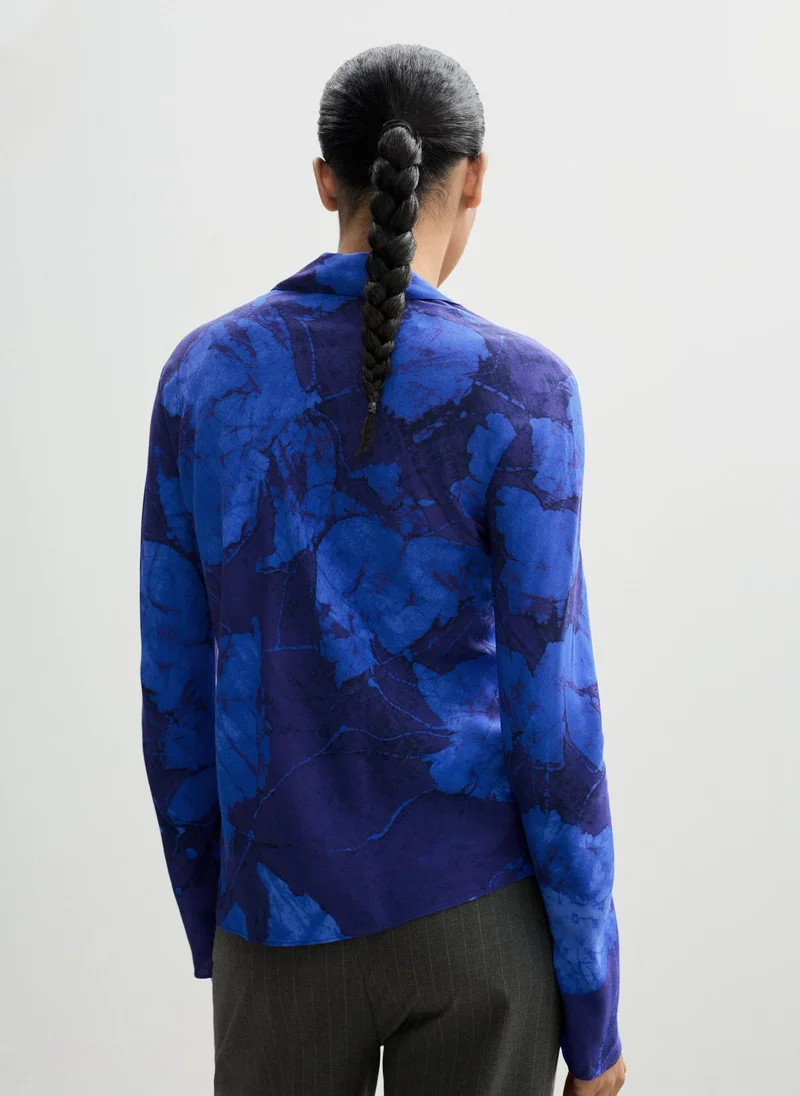 MANGO Printed Button Down Shirt