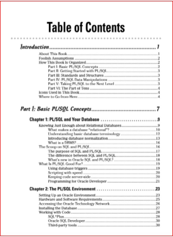 Oracle PL/SQL For Dummies - Image 2