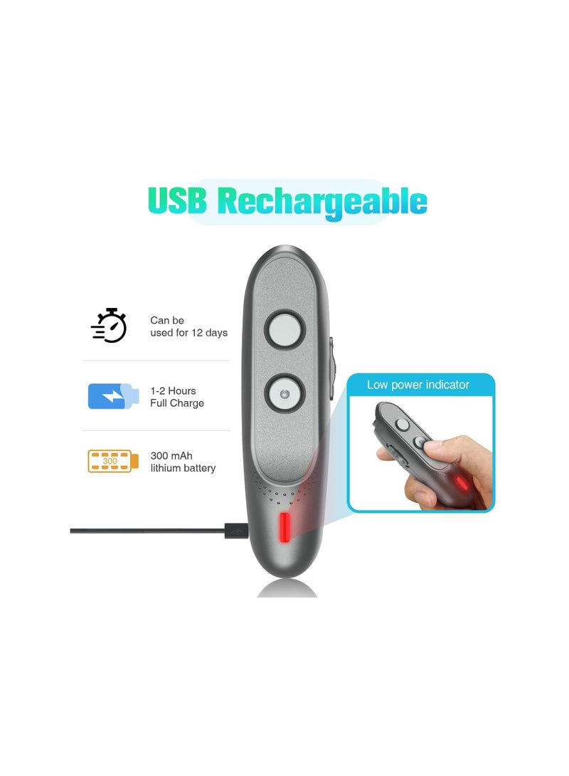 Generic Rechargeable Ultrasonic Dog Bark Deterrent Device, 3 Frequency No Bark Control with 16.5 Ft Range, Effective Dog Whistle to Stop Barking During Outdoor Walks.  - Image 2