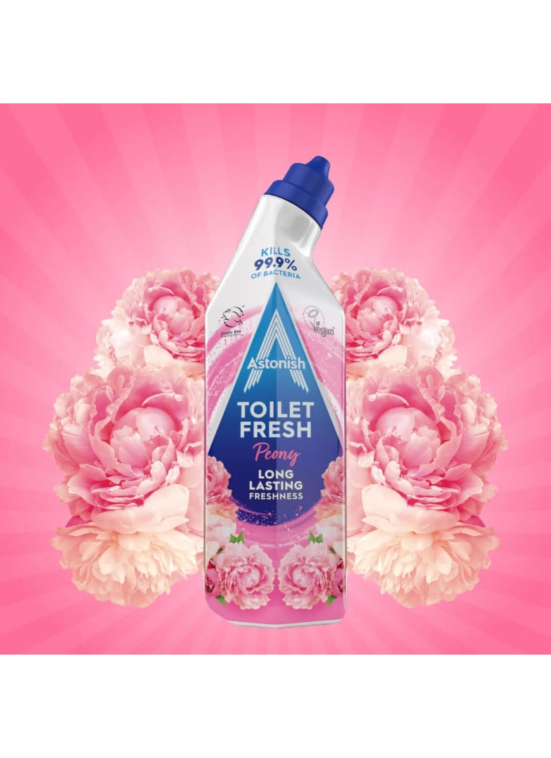 Astonish Toilet Fresh Toilet Cleaner Liquid – Peony – 750ml - Image 2