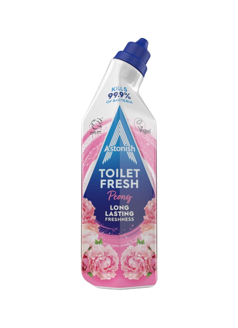 Astonish Toilet Fresh Toilet Cleaner Liquid – Peony – 750ml - Image 1