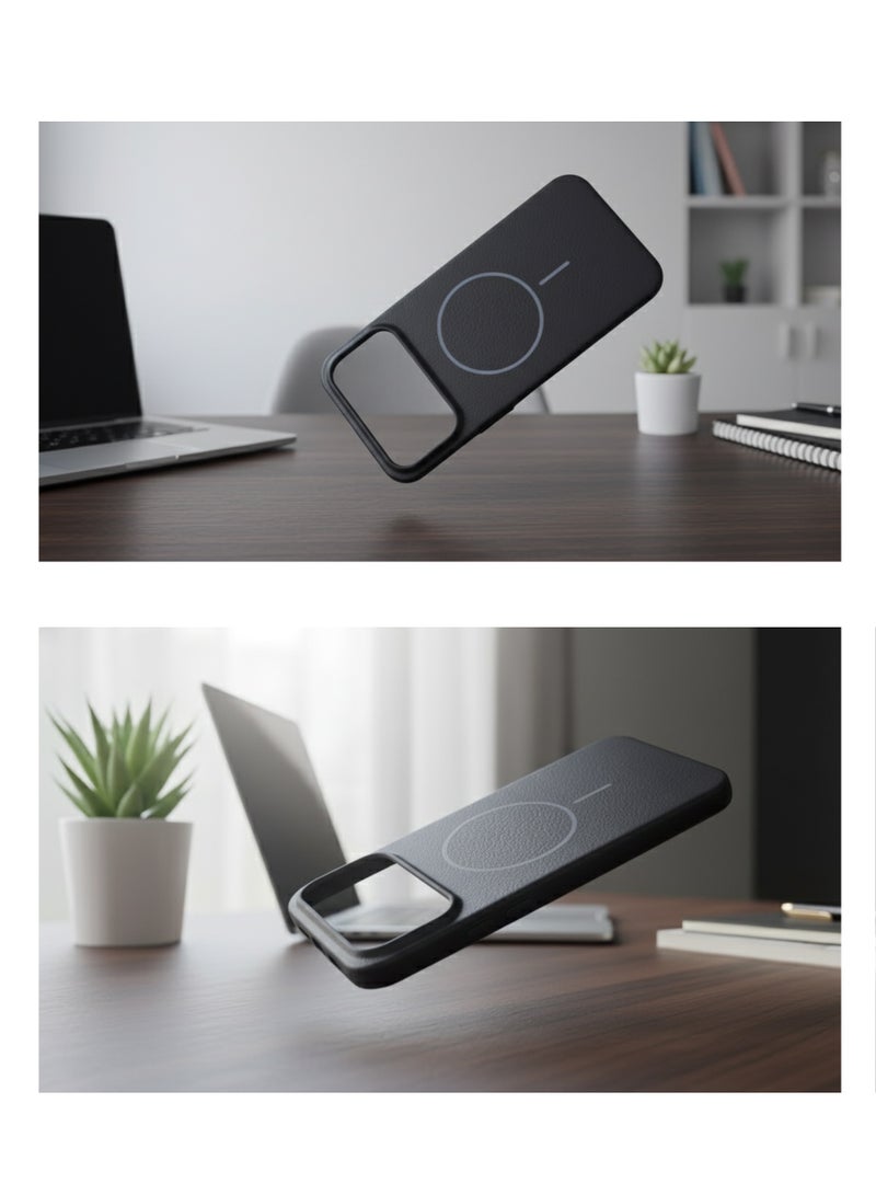 Apple iPhone 17 Pro Max Premium Leather Protective Back Case Cover - Shockproof, Anti-Fingerprint, Skin-Friendly Soft Back Cover For Apple iPhone 17 Pro Max, durable back protection, Elegant-designed - Image 3