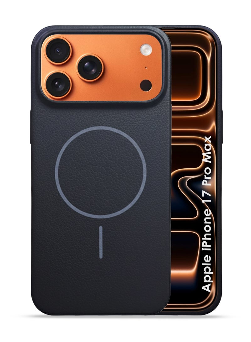 Apple iPhone 17 Pro Max Premium Leather Protective Back Case Cover - Shockproof, Anti-Fingerprint, Skin-Friendly Soft Back Cover For Apple iPhone 17 Pro Max, durable back protection, Elegant-designed - Image 1