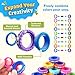 SMALL FISH Fidget Toys Sensory Rings for Kids 9 Pack MultiFunctional Finger Spinner Fidget Stress Toys for Autism Kids Calming Small Fidgets for Classroom Prizes Teens Boys Girls Travel Calm Essentials - Image 4