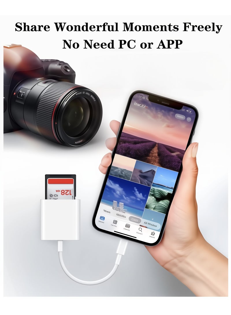 5-in-1 Multi-Function Card Reader | USB, Type-C, Lightning, SD & TF | Compatible with iPhone, Android, PC | OTG Adapter with Keyboard & Mouse Support | Transparent Cover | Premium Chipset  - Image 3