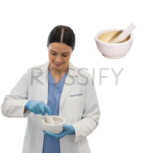 Rossify Kharal Pestle/Amam Dasta/Okhli Set – Perfect for Grinding Spices & Medicines (White, 3.5 Inch) - Image 3