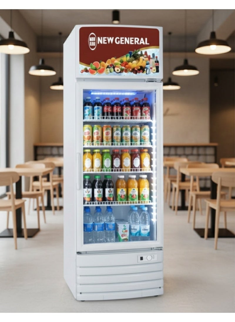 New General 387 Liter Glass Door Upright Showcase chiller - Image 2