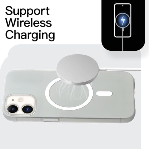 SHINESTAR Back Cover for iPhone 11 | Frosted Semi-Transparent Slim Case with Magnetic Support | Wireless Charging Compatible | Hard Back, Matte Finish – White - Image 4