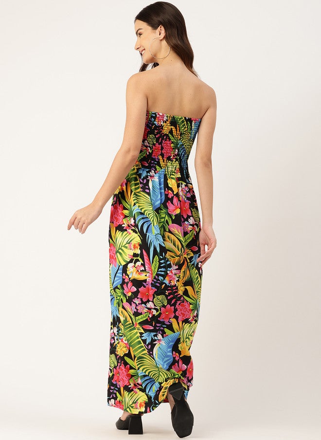 Rue Collection فستان ماكسي بدون أكمام بنقشة زهور للنساء - Image 4