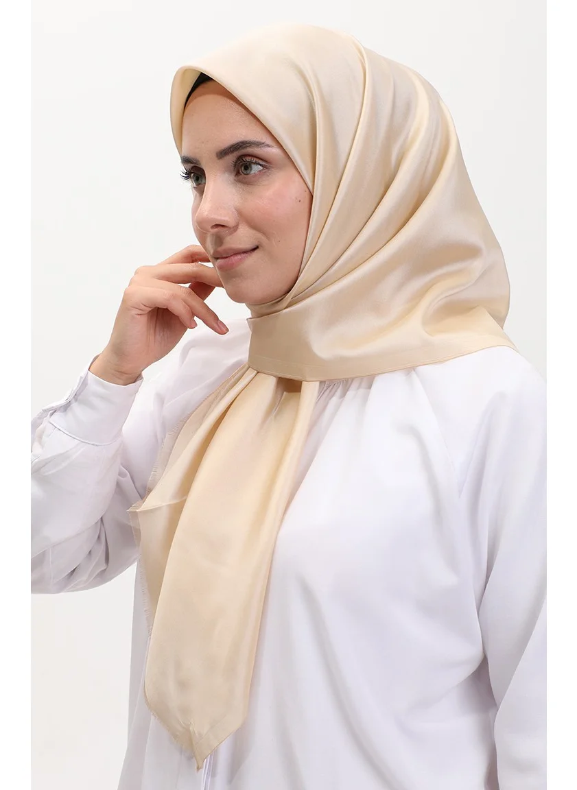 Sefa Merve Plain Scarf 1266-35 Light Beige