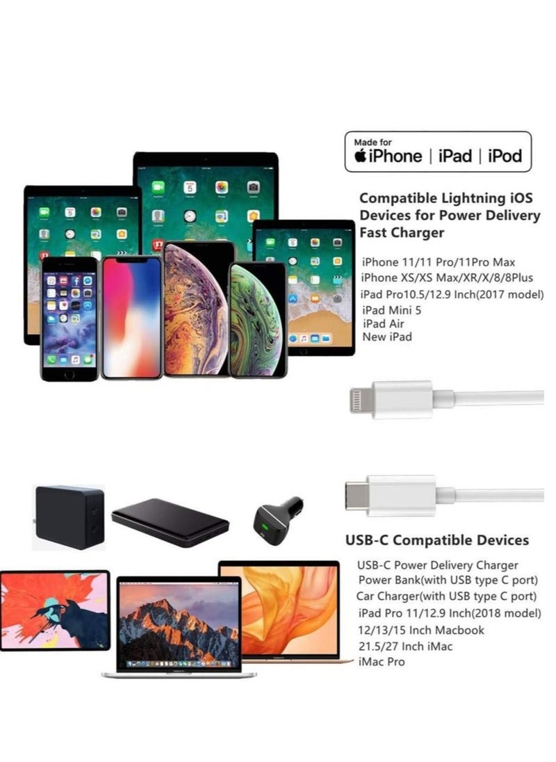 Generic USB C to Lightning Cable 6.6ft [Apple MFi Certified] PD Fast Charging and Hi-speed Syncing Cord Compatible with iPhone X/XS/XR/XS MAX  - Image 5