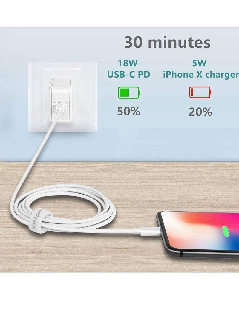 Generic USB C to Lightning Cable 6.6ft [Apple MFi Certified] PD Fast Charging and Hi-speed Syncing Cord Compatible with iPhone X/XS/XR/XS MAX  - Image 2