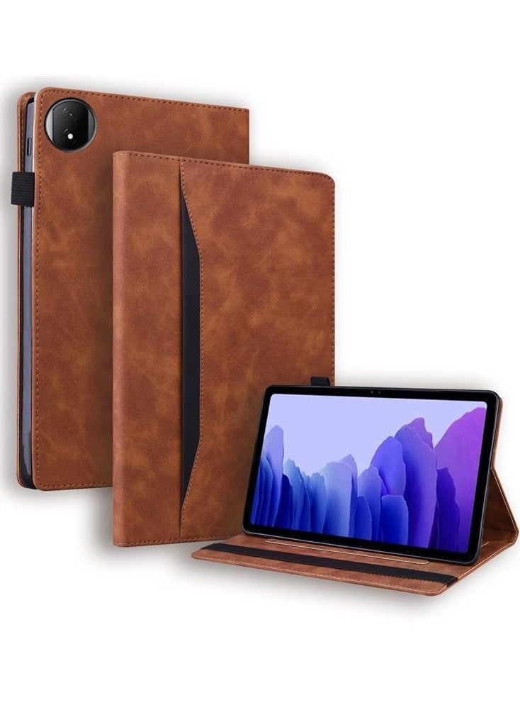 Tablet Case Compatible with Honor Pad X7 8.7 inch 2025, PU Leather Retro Folio Shell Wallet Case with Card Slots, Multi-Angle Stand Shockproof Protective Cover - Image 1