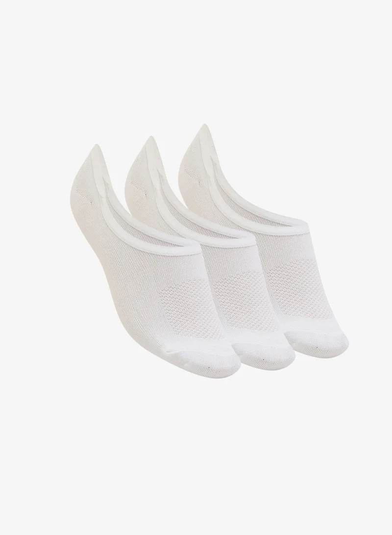 3 Pack Non-Terry No-Show Liner Socks