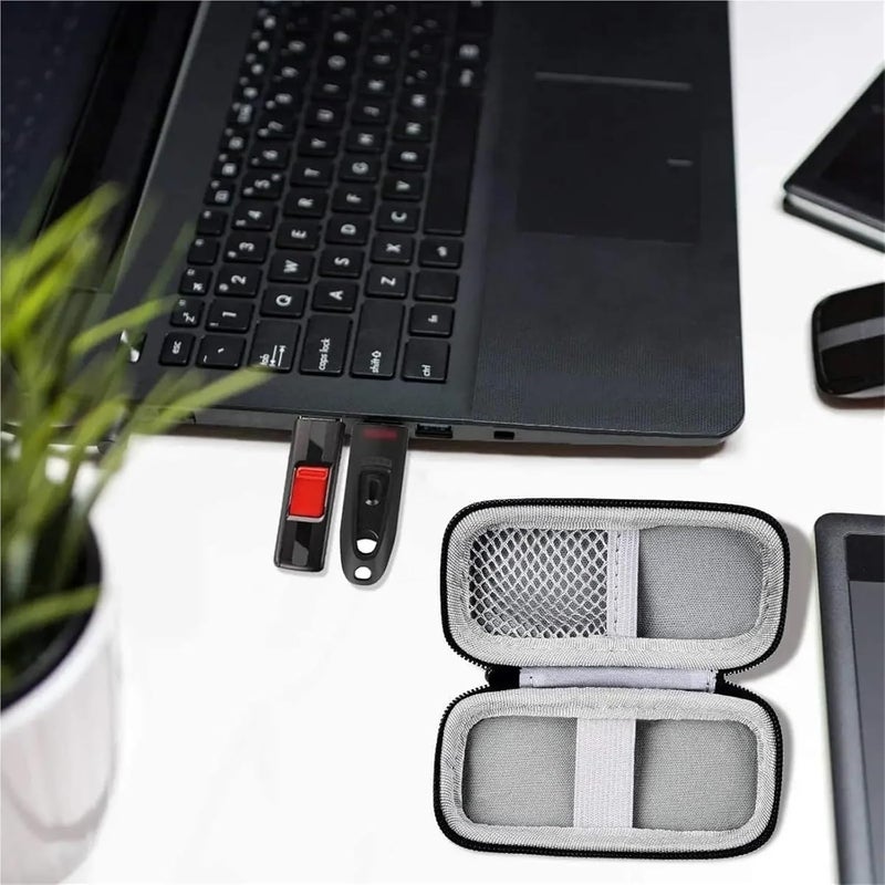 Flash Drive Case 3pcs USB Flash Drives Case Compatible with SanDisk/Samsung/PNY Drive, Memory Stick Thumb Data Storage Bag Black for Home Office Client Meetings - Image 4
