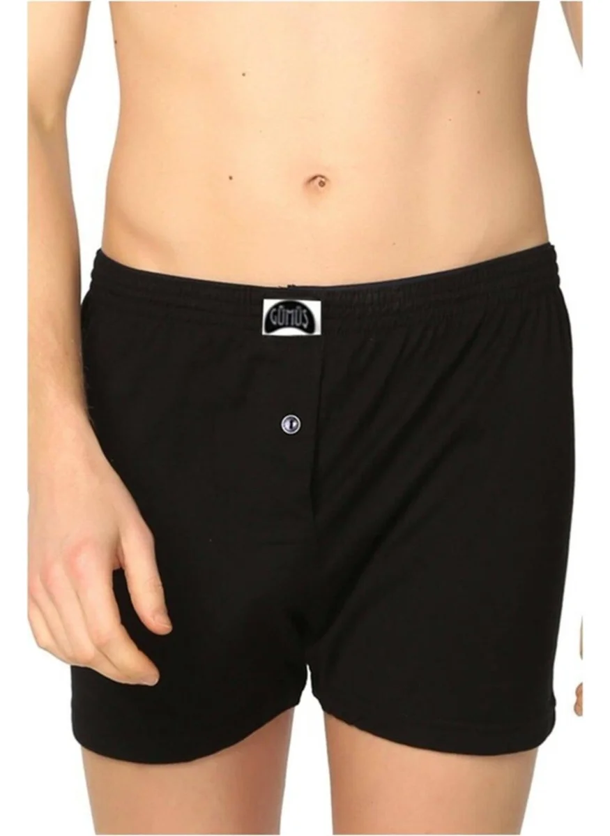 Gümüş Silver Men's Towel Waist Cotton Boxer 4020 - 3 Pieces
