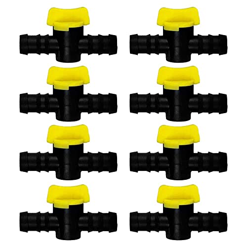 APPSTER Drip Irrigation Accessories 16 mm Plastic Straight Connector with Tap Joiner Regulator Flow Adjustor | Pipe Joint Connectors - (Pack of 50) - Image 1
