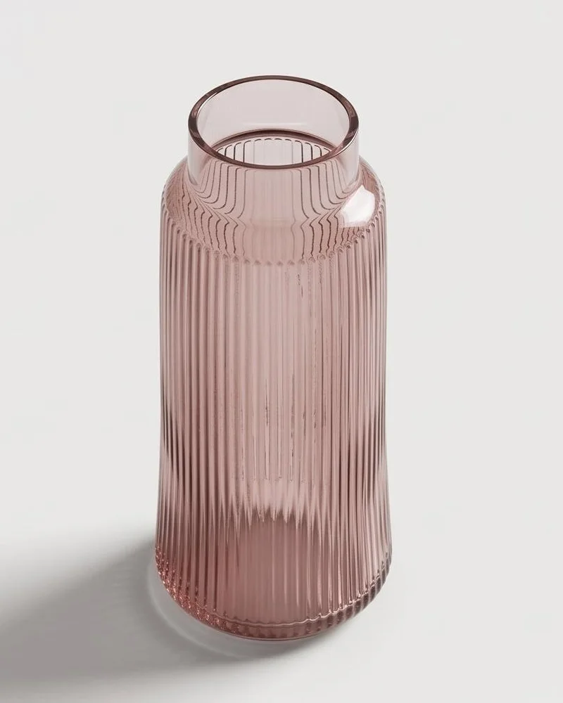 REDTAG Pink Glass Decorative Vase