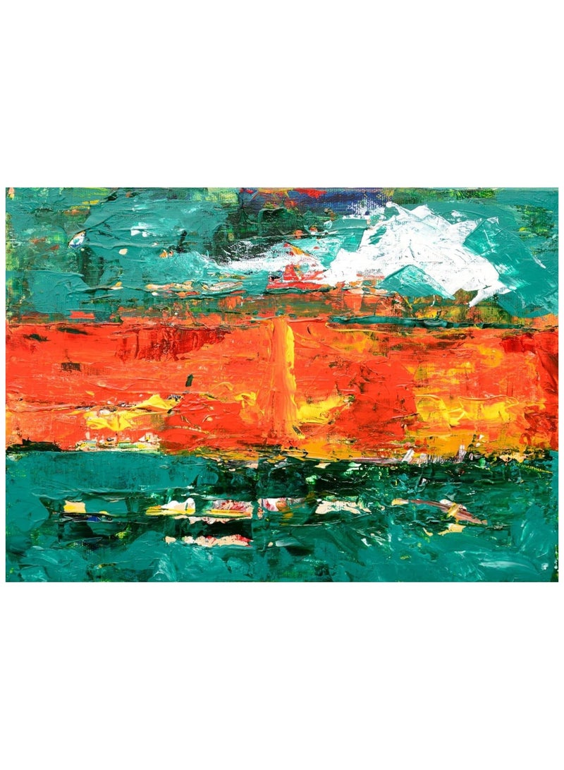 Today Idea Today Idea Contemporary Abstract Canvas Wall Art Prints | Pinewood Framed Wall Décor with Acrylic Coating Home Decor for Bedroom, Living Room, Office14x18" (Painting-2) - Image 1