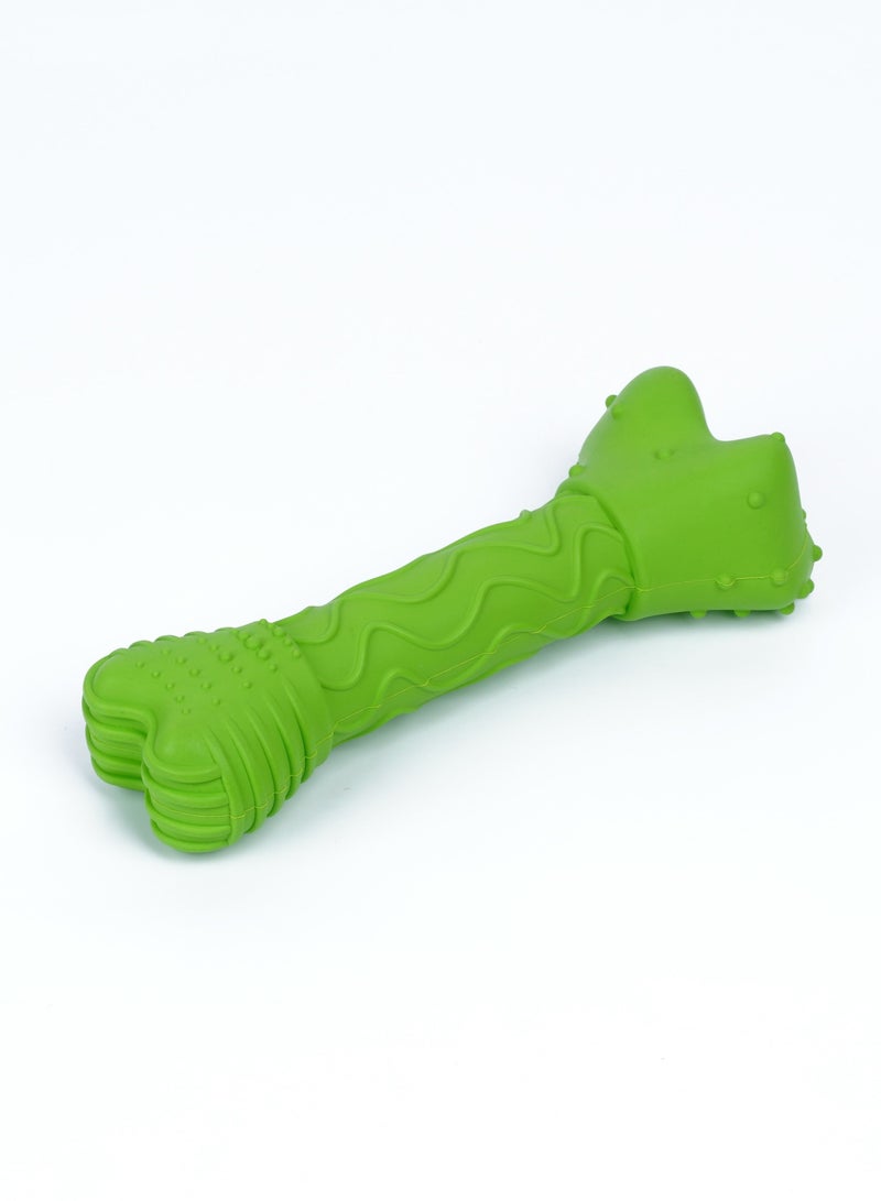 GULFLINK Non Toxic Natural Rubber Squeaky Toy For Dogs Green - Image 1