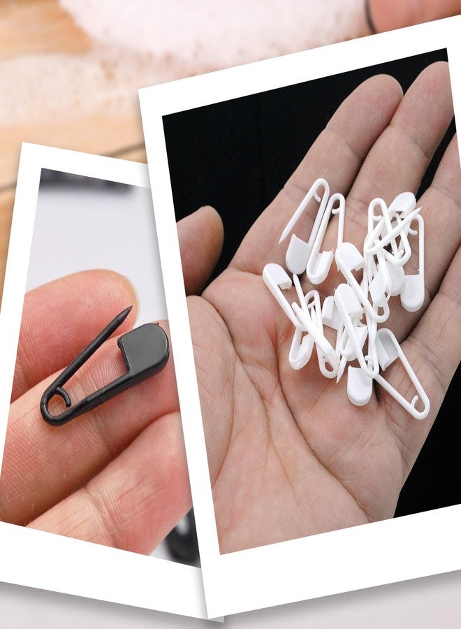 Elandy 100PCS 2.6CM Pure Colour Plastic Safety Pins-Exquisite Small Clothing Accessories Trimming Fastening Safety Locking for Home (White) - Image 4