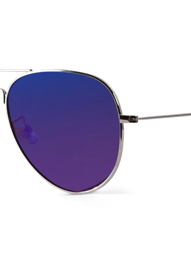Woggles Blue Polarized Aviator Sunglasses