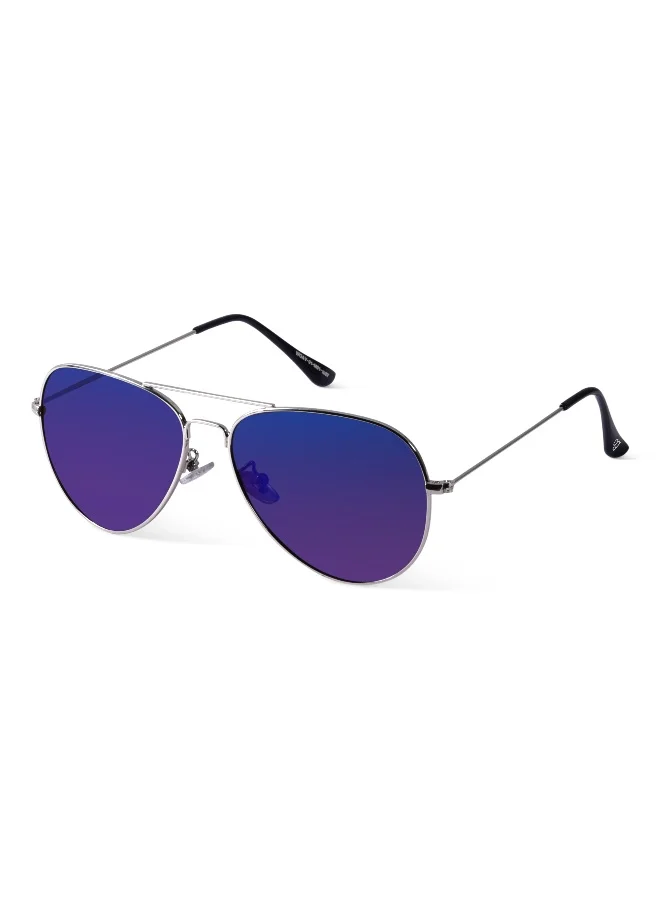 Woggles Blue Polarized Aviator Sunglasses