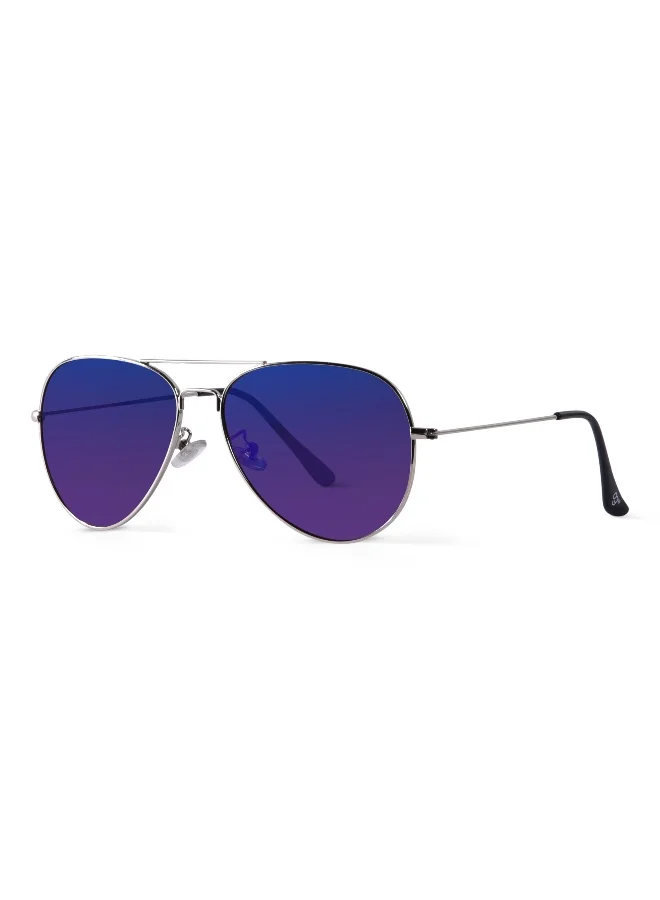 Woggles Blue Polarized Aviator Sunglasses