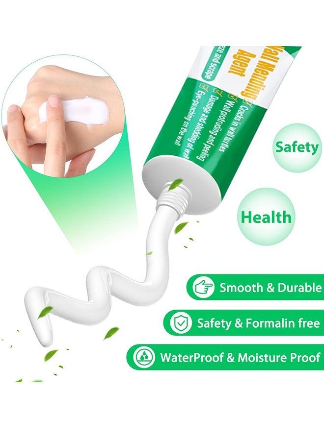Wall Repair Kit 2 Pcs, Wall Mending Agent Drywall Repair Paste with Scraper & Wall Patch, Quick Dry & Waterproof for Wall Crack, Nail Hole, Peeling, Plaster Repair - Image 3