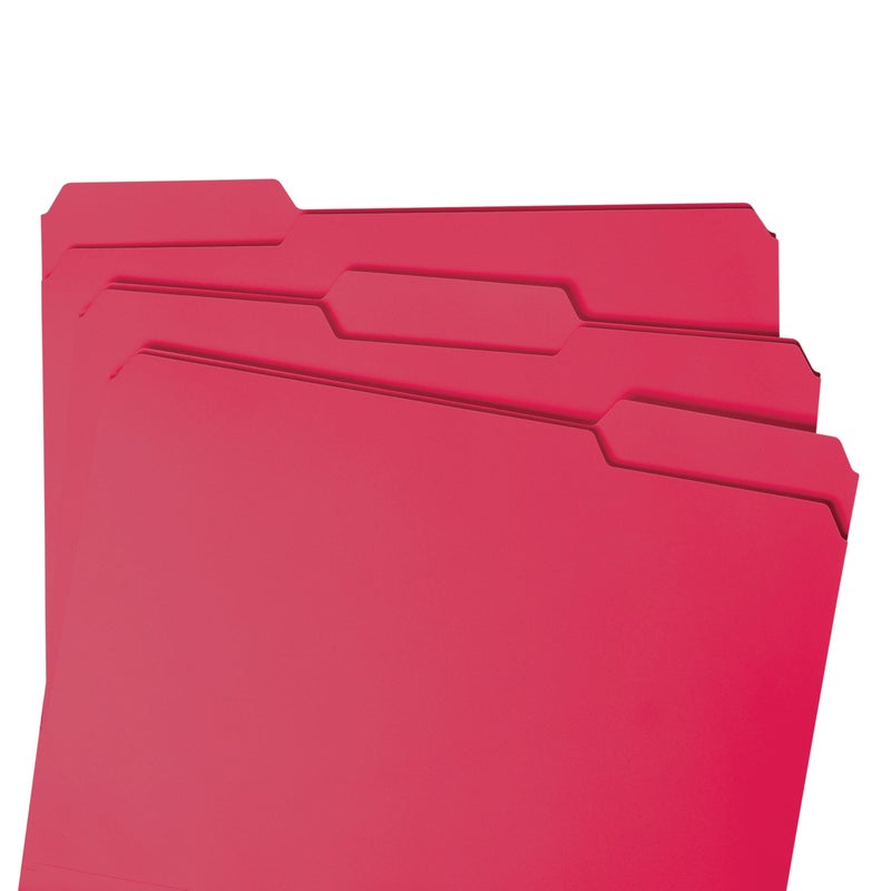 Smead Standard File Folders, 100 Count, Red, 1/3-Cut Tabs, Letter Size (12743) - Image 4