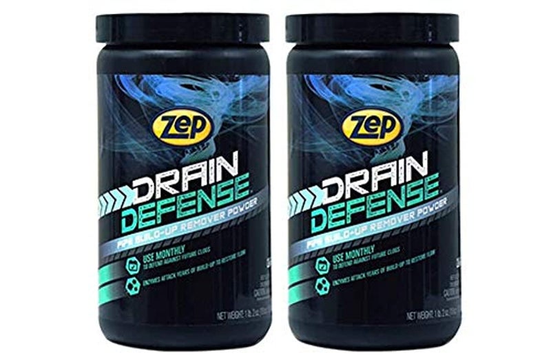 Zep Drain Defense Enzymatic Cleaner Powder - 18 oz (Case of 2) ZDC16 - Safe for Pipes and Septic Systems - Image 1