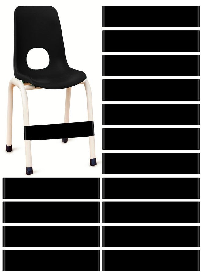 Berlune 24 Pcs Classroom Chair Bands Fidget Chairs and Desks Bands ADHD Autism Tools Bounce Flexible Seating for Classroom(Black, 1 mm) - Image 1