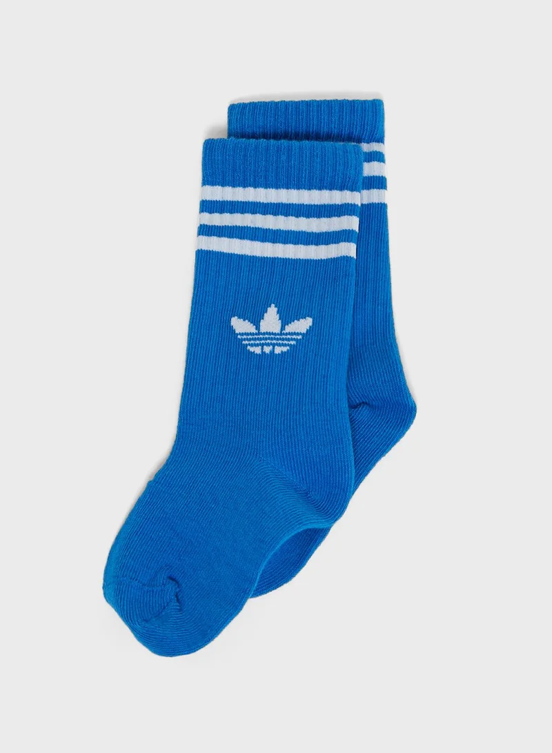 adidas Originals Kids 3 Pack Crew Socks