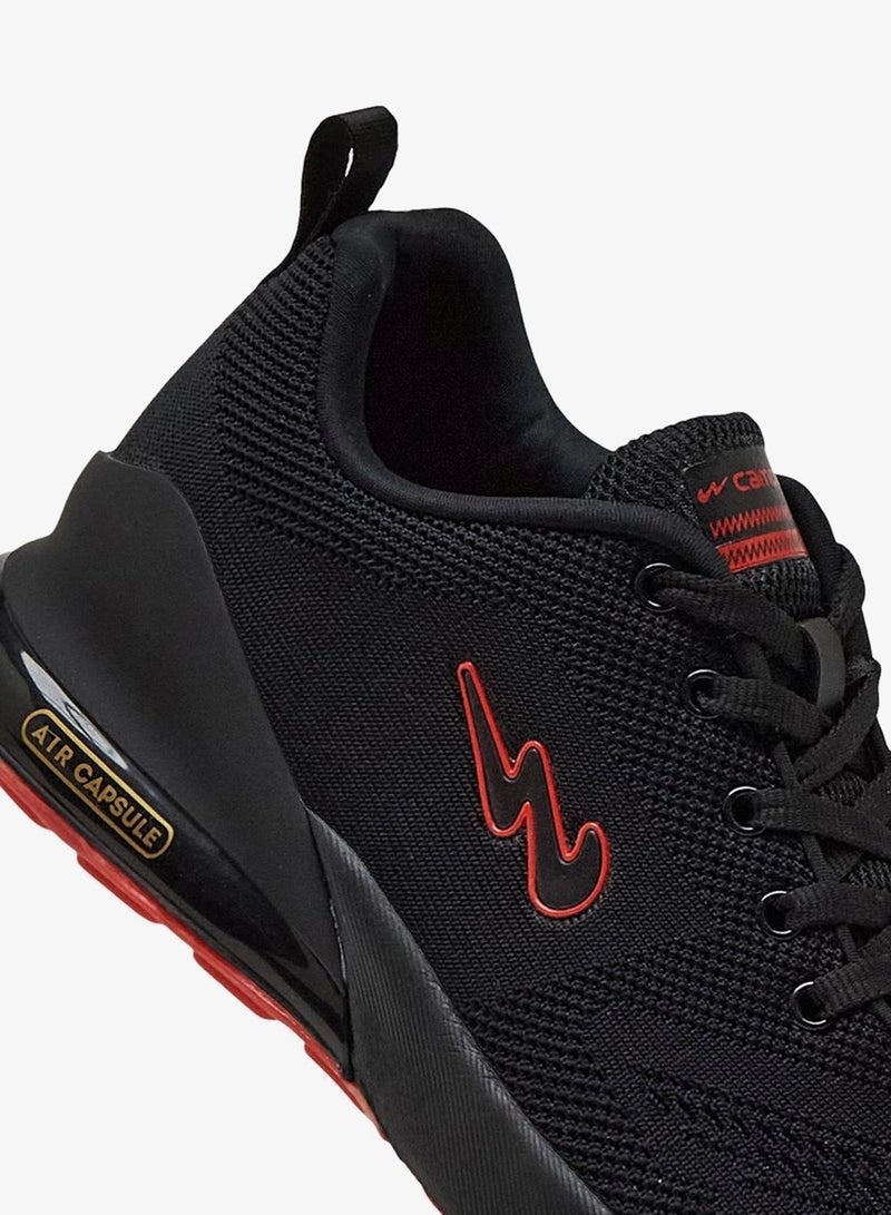 CAMPUS Men's Black Classic Low-Top Sneakers,Comfortable Sporty Shoes & Modern Design - Image 5